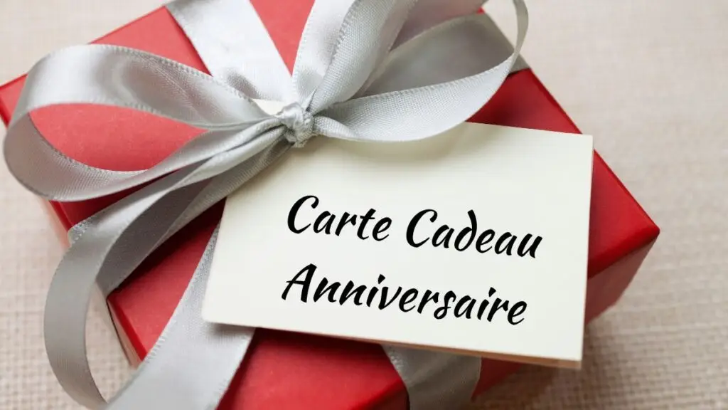 carte cadeau anniversaire