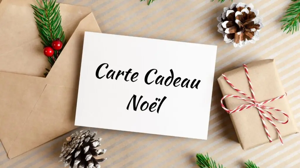 carte cadeau noël